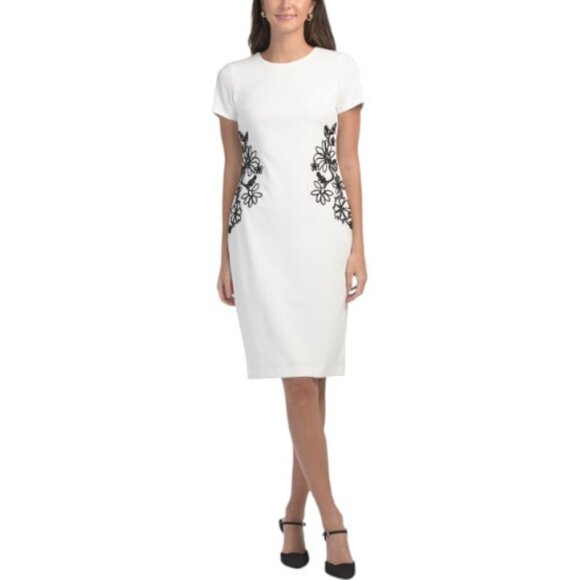 KARL LAGERFELD Dresses & Skirts - KARL LAGERFELD Soutache Side Sheath Midi Dress